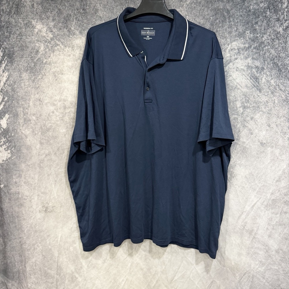 joseph abboud Men's Navy Blue Modern Fit Polo Size 3XL Stretch